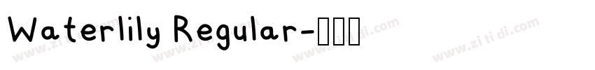 Waterlily Regular字体转换
